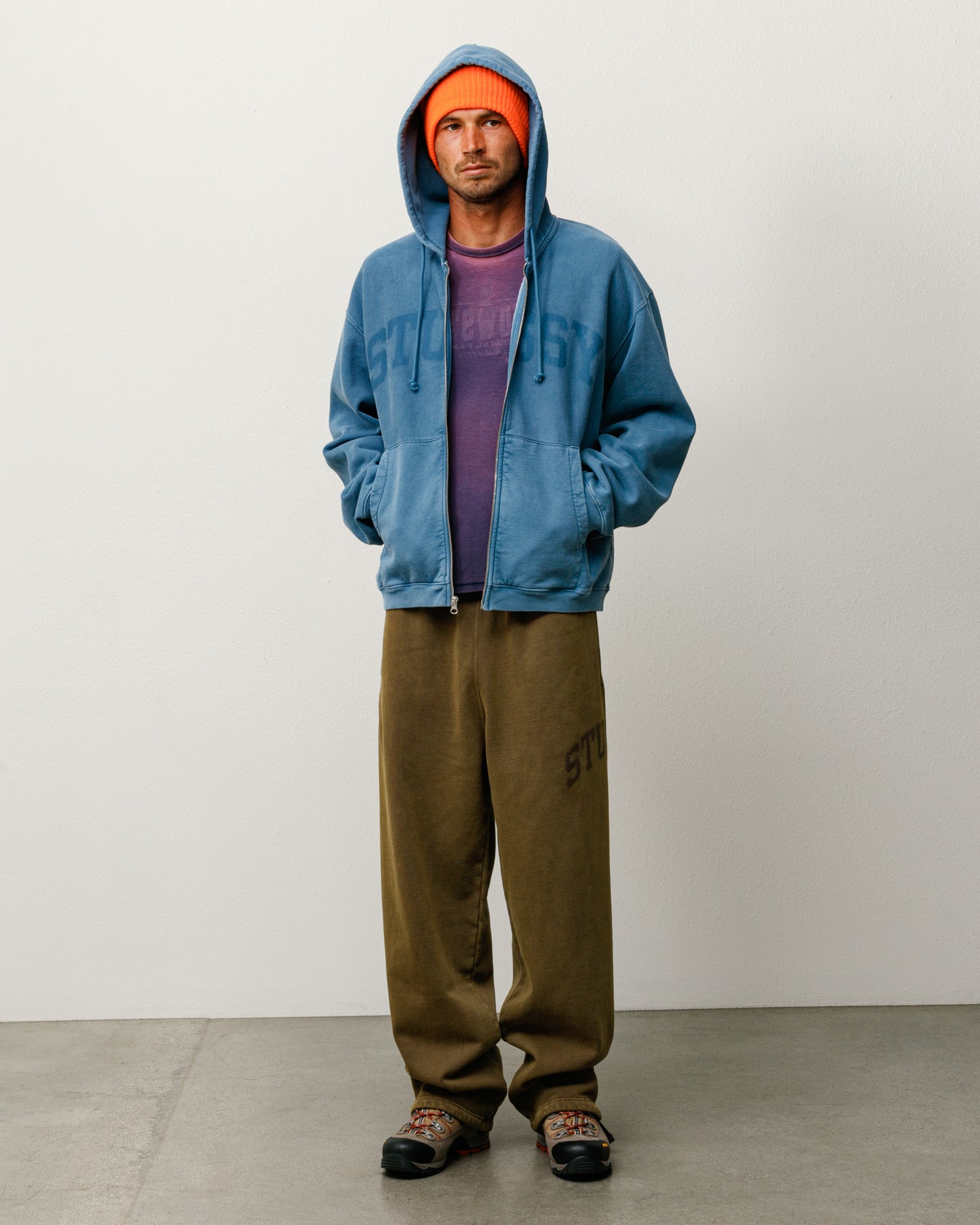 FADED GRAPHIC ZIP HOODIE - Image 3